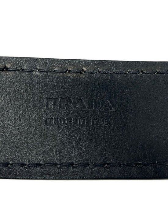 Prada Belt 30 75 Dark Navy Leather main image 6